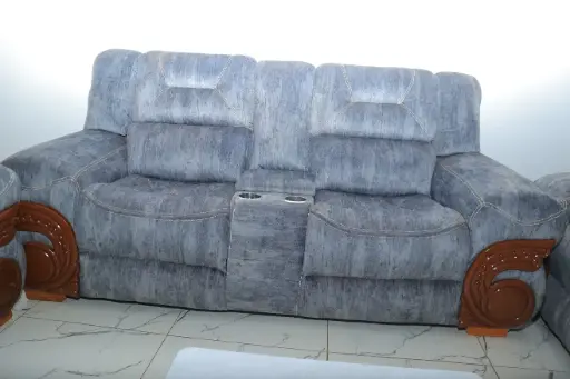 2 seater grey recliner