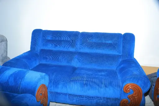 blueish recliner